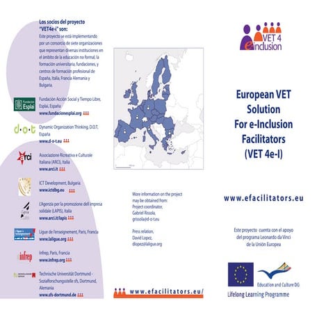 Folleto del proyecto VET4e-inclusion