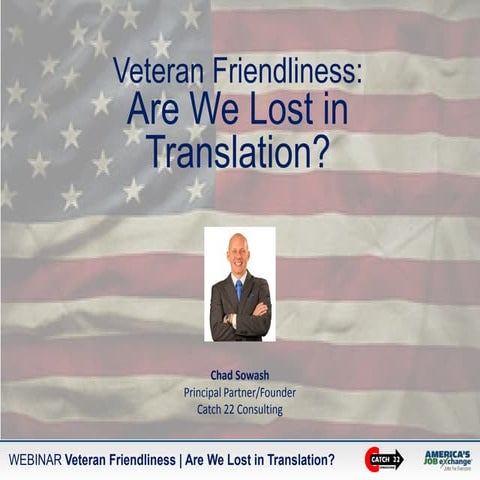Veteran Friendliness | Are We Lost In Translation?