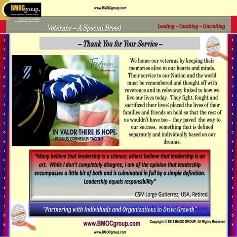 Veterans - a Special Breed