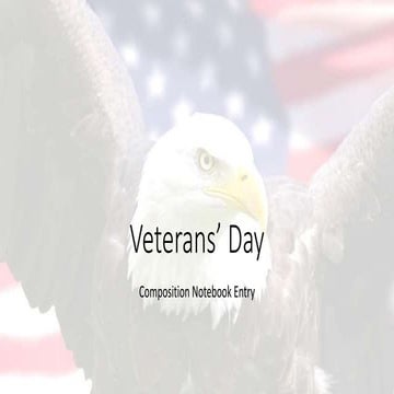 Veterans’ Day Definition Assignment