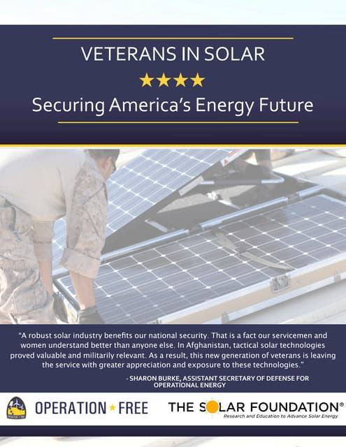 Veterans in Solar: Securing America...