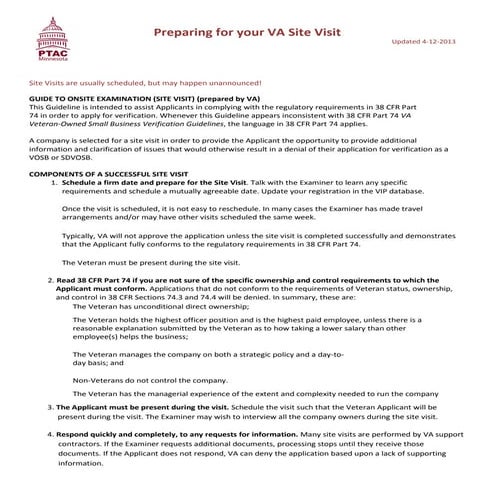 Vets First Verification Program Initial Application Guide | PDF