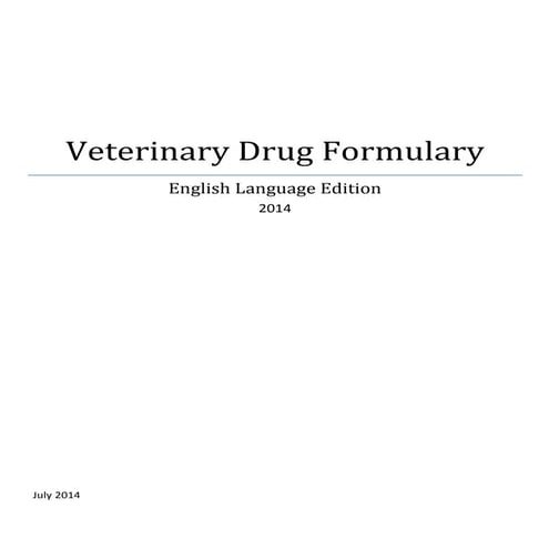 Veterinary drugs with their dose 