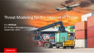 Threat Modeling for the Internet of Things