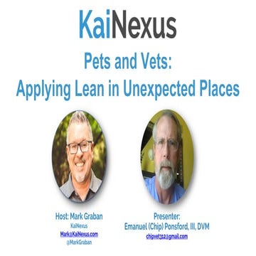 Pets and Vets: Applying Lean in Unexpected Places