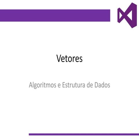 Explicando Vetores - Algoritmos