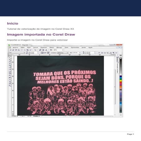 Vetorizando com corel draw | PDF