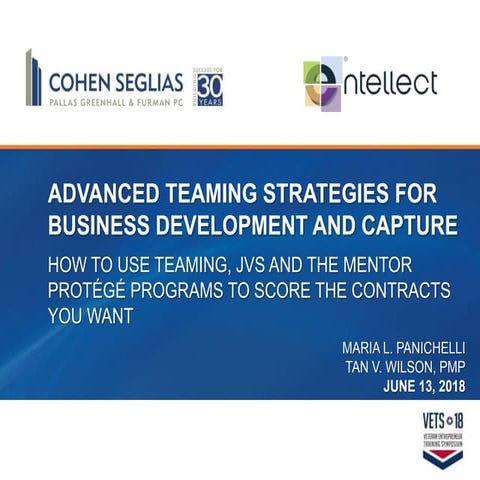 Advanced Teaming Strategies for Business Development & Capture