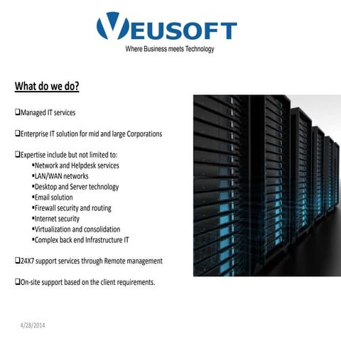 Veusoft presentation 2014