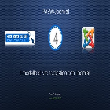 Il modello Joomla! di sito scolastico