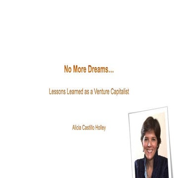 Lessons learned as a Venture Capitalist