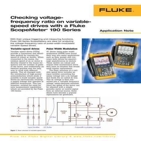 Vfd checking voltagefrequency ratio on variablespeed drives with a ...