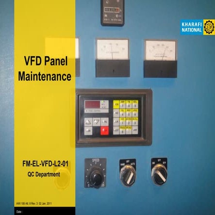 VFD Maintenance L2 Weekly monthly yearly