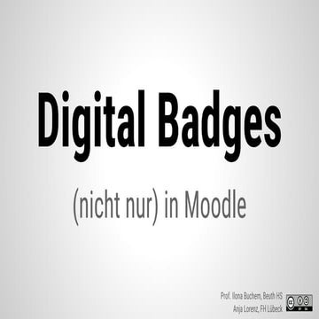 Digital Badges (nicht nur) auf Moodle