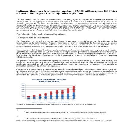 Software libre para la economía popular
