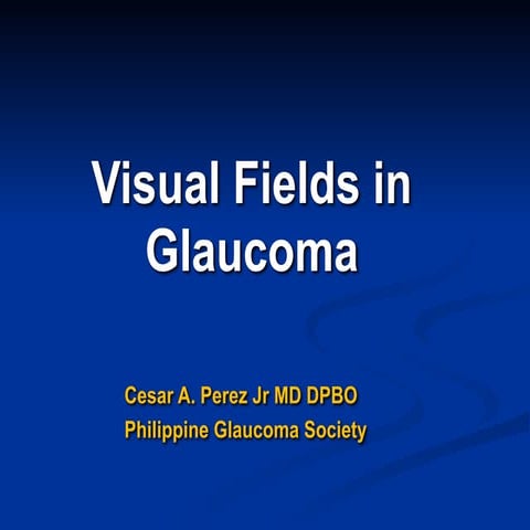Visual Field in Glaucoma