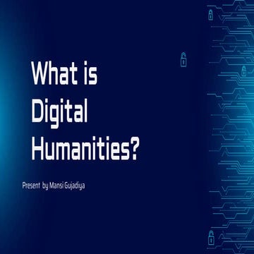 Digital humanities