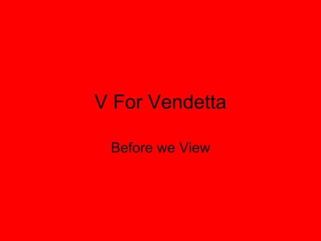 V for vendetta essay help