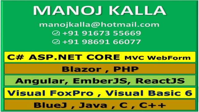 Generate HTML From DBF using Visual Foxpro