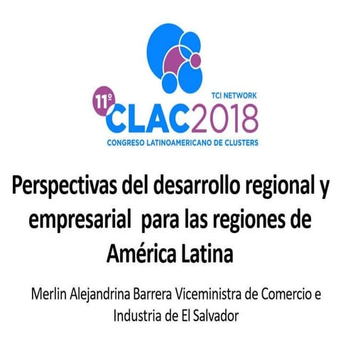 Perspectivas del Desarrollo regional y empresarial para las regiones de Améri...