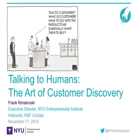 Talking to Humans: Success Starts with Understanding your Customers