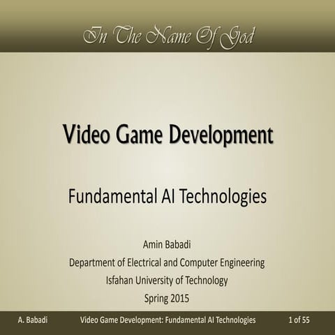 10. Fundamental AI Technologies