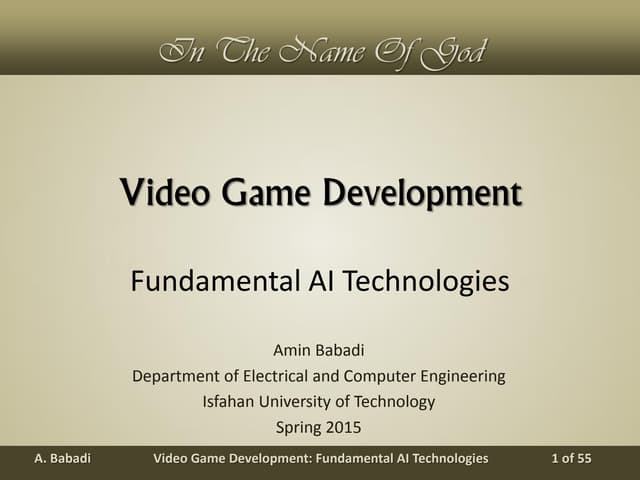 10. Fundamental AI Technologies