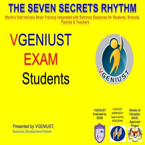 VGENIUST for EXAM Students 2014 Preview
