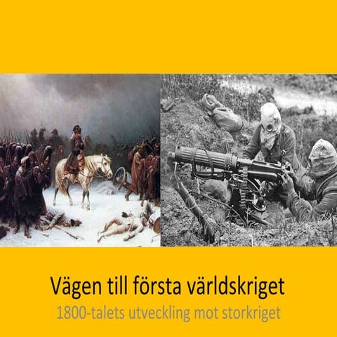 Vägen till första världskriget