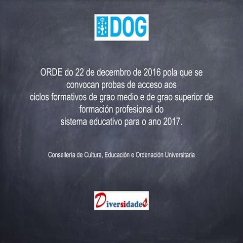 Acceso a ciclos formativos 2017