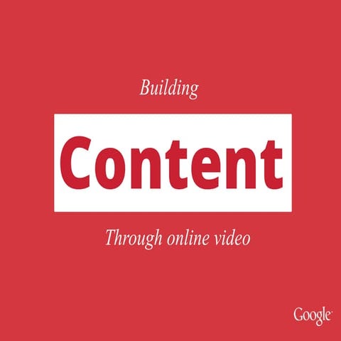 YouTube Content strategy