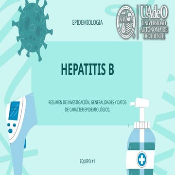 Virus Hepatitis B (esquema de vacunación mexicano) | PPTX