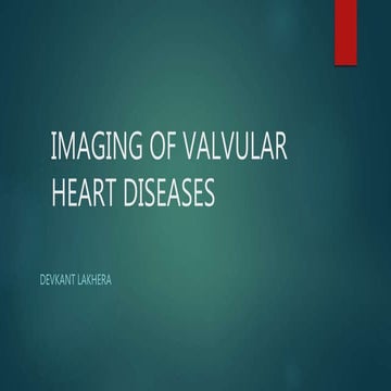 Valvular heart diseases imaging