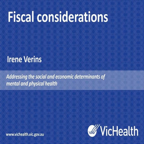 VH Fiscal Concerns - Irene Verins