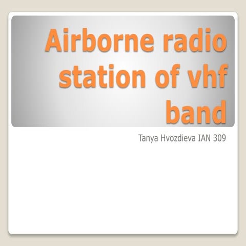 Vhf station