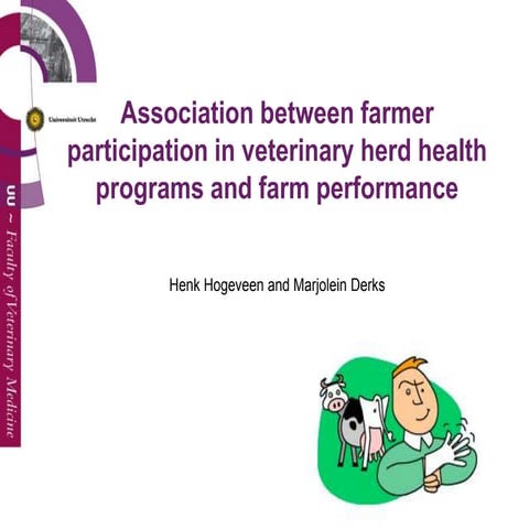 Associations between farmer participation in veterinary herd health ...
