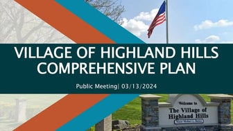 Highland Hills Comprehensive Plan Public Meeting #1