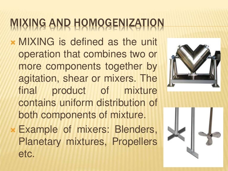 Pharmaceutical Mixing & Homogenization