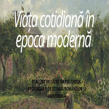 Viața cotidiană în epoca modernă.proiect pptx