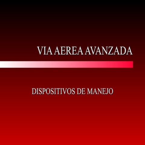 Via Aerea Avanzada Adultos