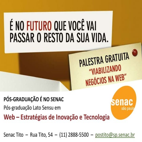 Viabilizando Negocios na Web (Senac Tito)