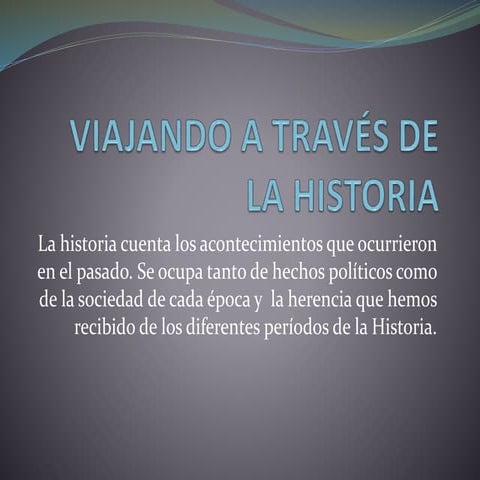 ETAPAS DE LA HISTORIA | PDF