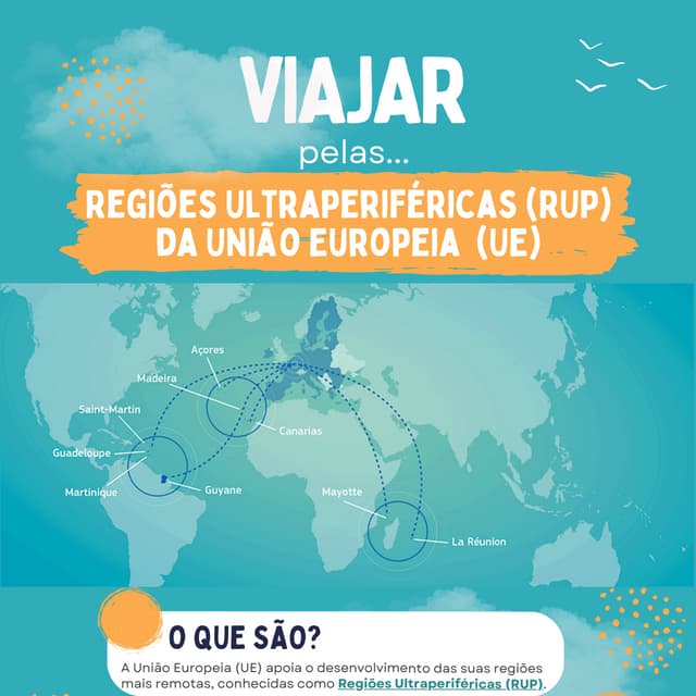 Infografia | Viajar pelas Regiões Ultraperiféricas (RUP) da União Europeia (UE)