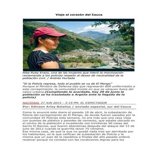 Viaje al corazón del Cauca