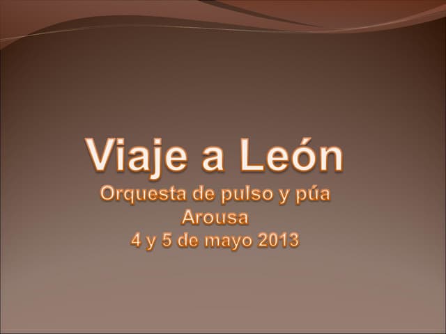 Viaje a león