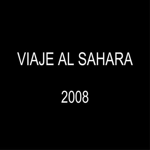Viaje Al Sahara