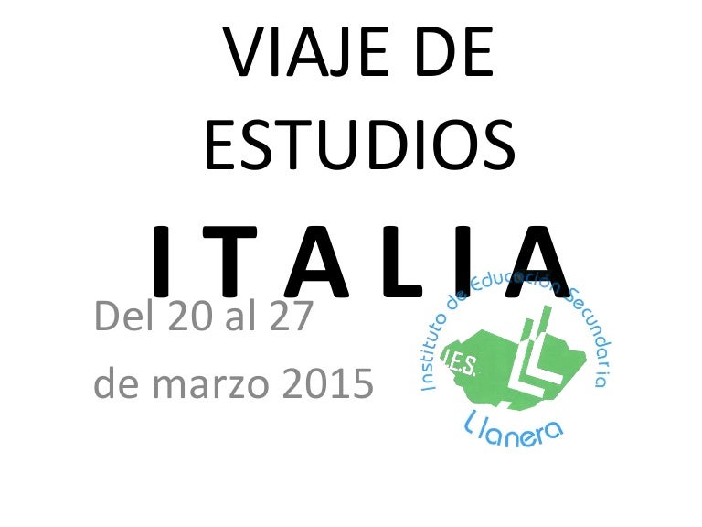 Viaje de estudios 2015