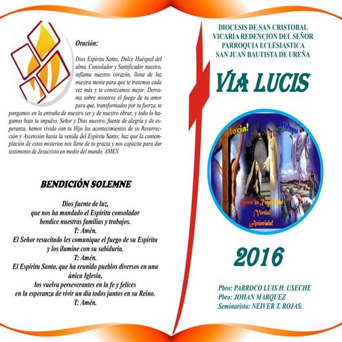 Via Lucis Parroquia S Juan Bautista de Ureña