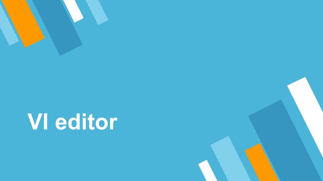 Vi and redirection & piping in linux