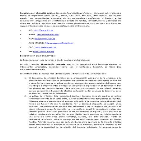 Vias de financiación para Empresas